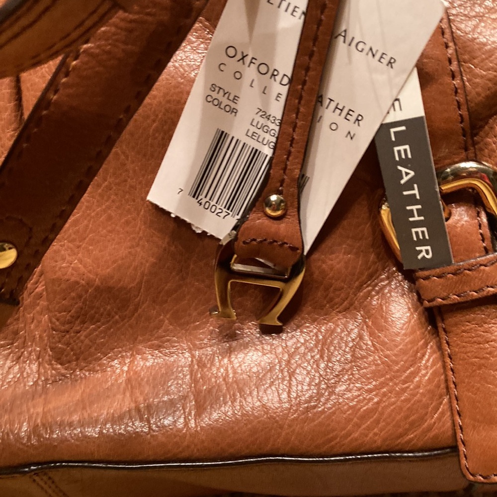 Etienne Aigner leather Tan Tote Bag - Picture 2 of 15